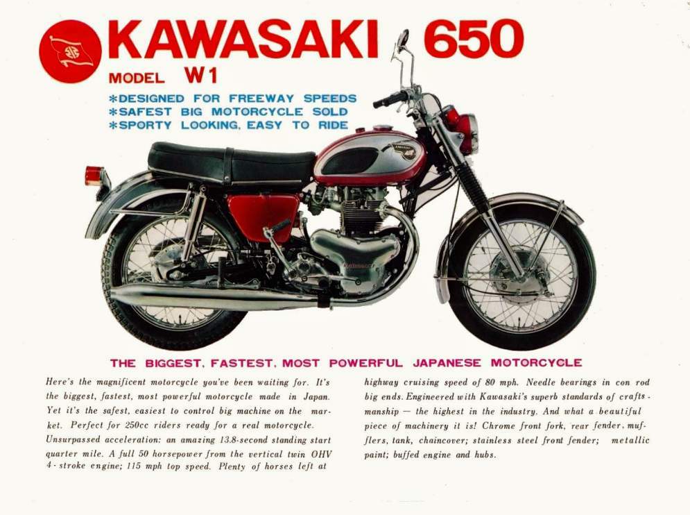 1965 - 1966 Kawasaki W1 650